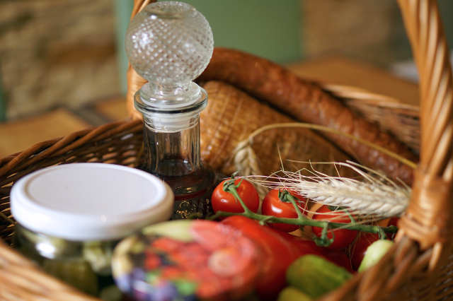 Domowe wiejskie jedzenie